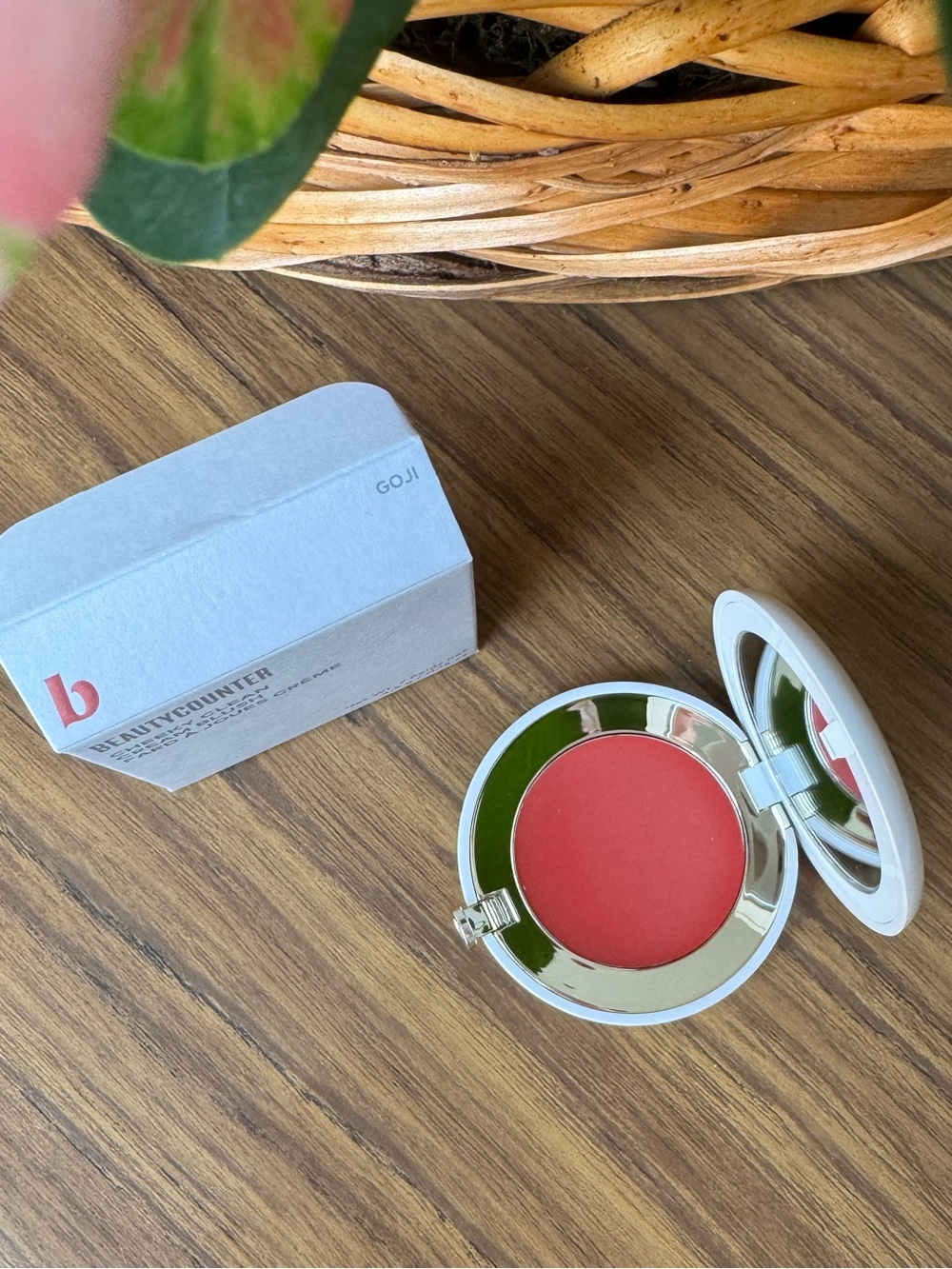Beautycounter | Cheeky Clean Cream Blush Compact | Goji | 4.5 g /.15 oz | NIB